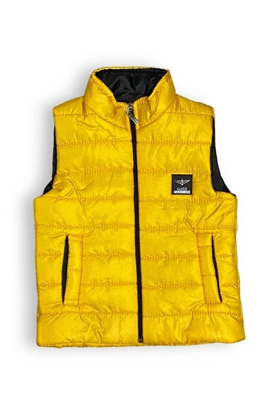 Erkek Çocuk Flato Cepli İçi Elyaflı Şişme Yelek MNK0409 - Resim 9