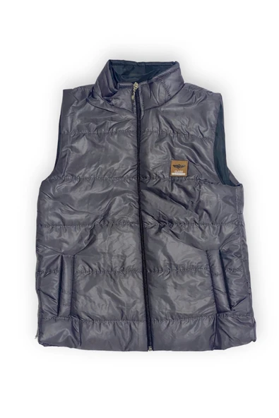 Erkek Çocuk Flato Cepli İçi Elyaflı Şişme Yelek MNK0409 - Resim 12