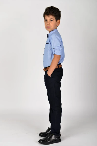 Oxford Erkek Çocuk Gömlekli Takım MNK0322 - Resim 5