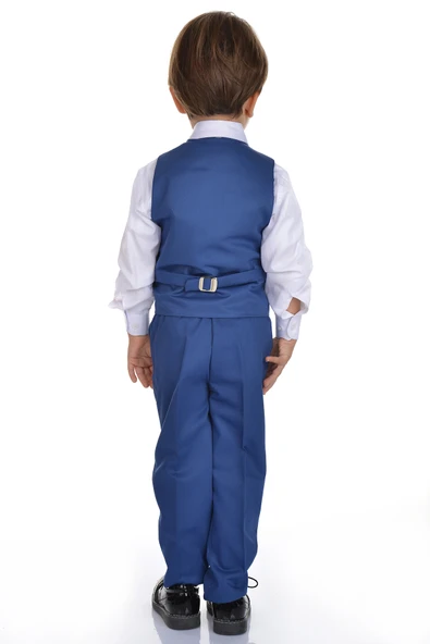 Yelekli Smokin Erkek Çocuk Takım MNK0273 - 6