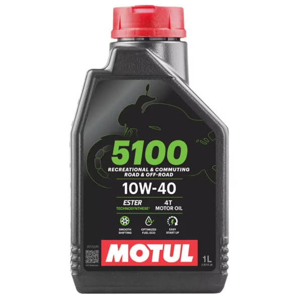 Motul 5100 10w40 1lt Motosiklet Motor Yağı ürün görseli