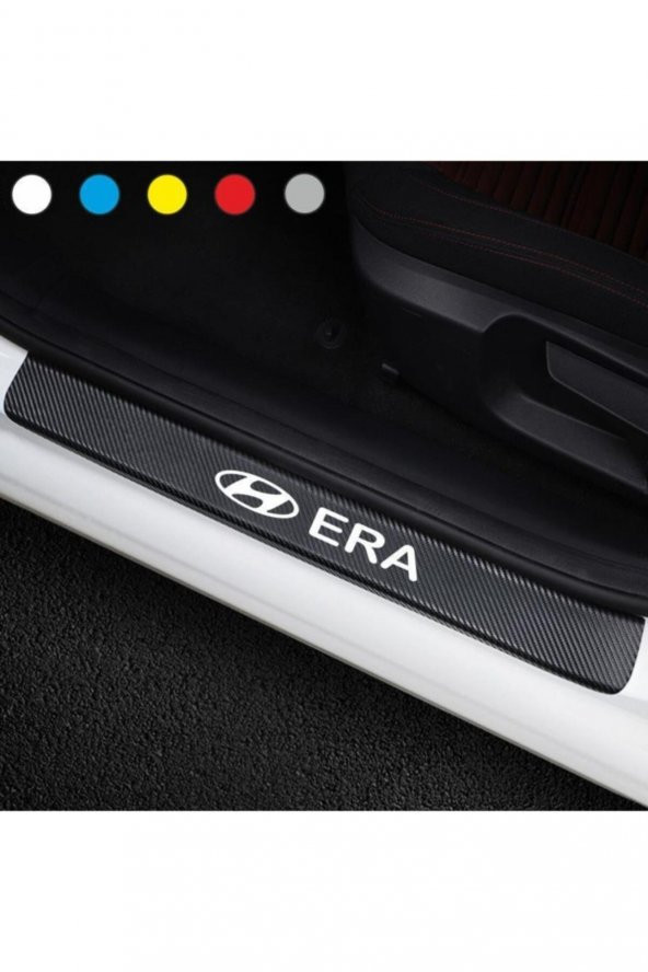 Hyundai Accent Era Için Karbon Kapı Eşiği Sticker ( 4 Adet )