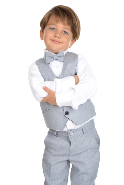 Yelekli Erkek Çocuk Takım Elbise MNK0272 - Resim 8