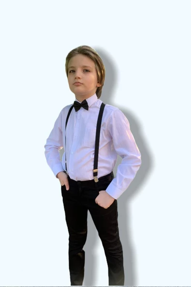 Mnk Askı Papyon Erkek Çocuk Takım - Papyon Hediyeli - 3