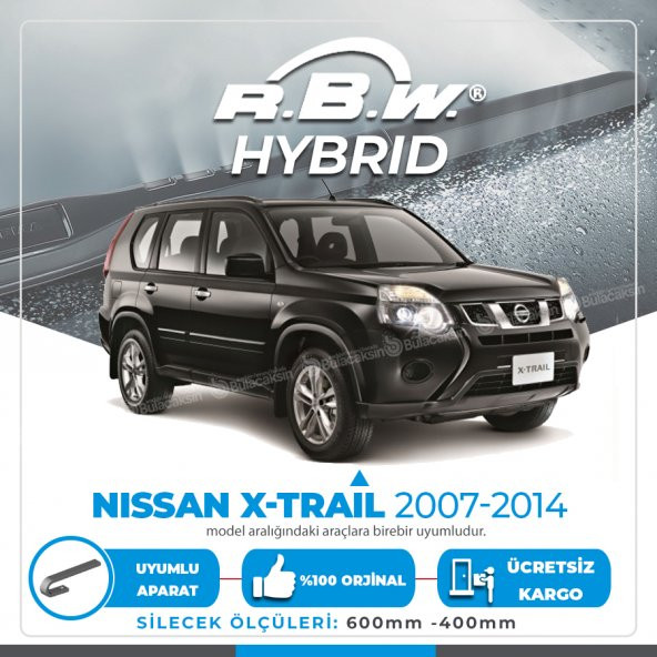 Nissan X-Trail Ön Silecek Takımı (2007-2014) RBW Hibrit