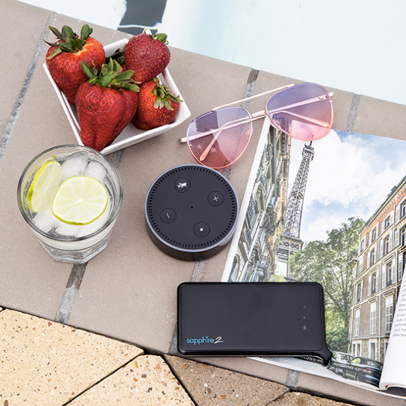 Sapphire 2 Küresel Mobil Wi-Fi Bağlantı Noktası 5400Mah Mudi 5 GB İnternet Hediye - 4