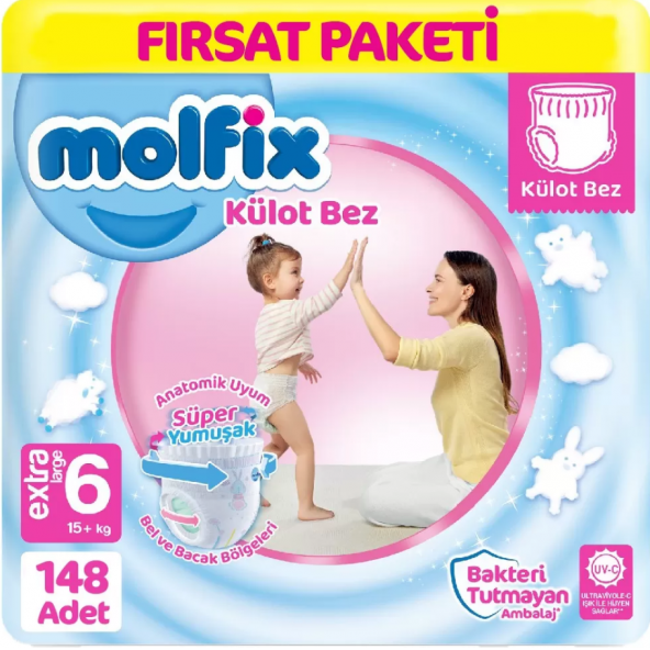 Molfix Külot Bebek Bezi 6Numara 148'li