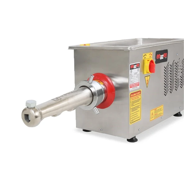 Enazon 12 No Et Kıyma Makinesi (Geri Çalışma Özellikli) YEDEK AYNA + BIÇAK, SALÇA VE SUCUK APARATI - 3