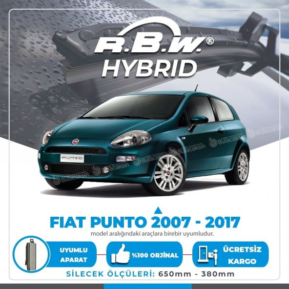 Fiat Punto Ön Silecek Takımı (2007-2017) RBW Hibrit