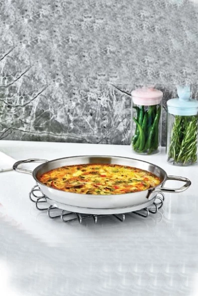 Safinox Tel Kulp Çelik Paslanmaz 18 cm Omlet Sahan Tava