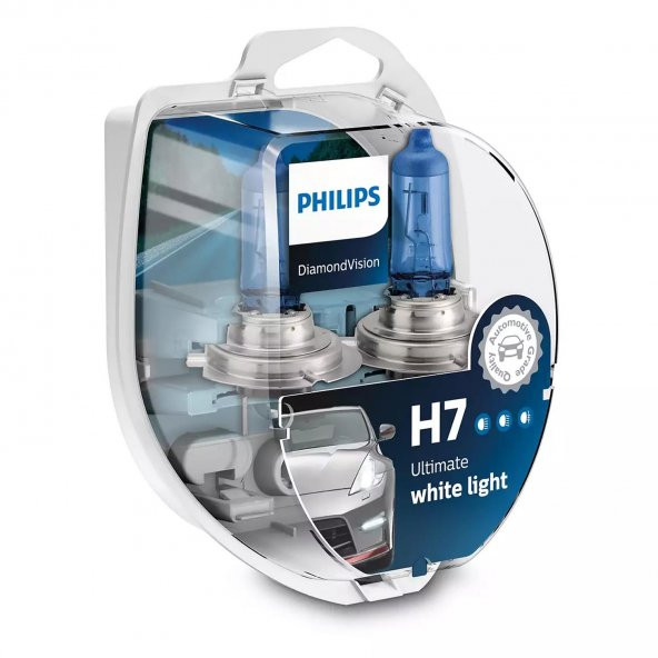Philips Diamond Vision H7 Beyaz Ampul 12972DVS2 - 2li Ampul