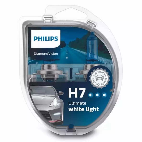 Philips Diamond Vision H7 Beyaz Ampul 12972Dvs2 - 2'Li Ampul - 3