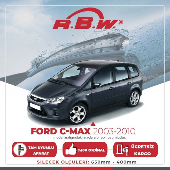 RBW Muz Silecek Takımı Ford C-Max 2003-2010 ile uyumlu