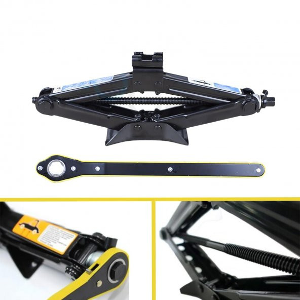 Araba Kaldırma Oto Krikosu 1.5 Ton Makas Cırcır Otomatik Kriko