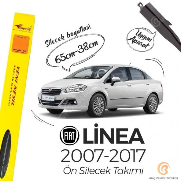Fiat Linea Muz Silecek Takımı (2007-2017) İnwells