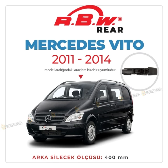 RBW Arka Silecek Mercedes Vito 2011-2014 ile uyumlu ürün görseli 1