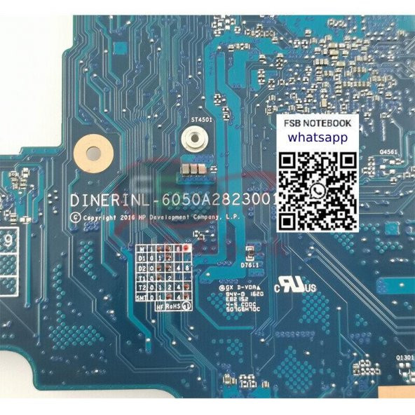 HP 14-AR 14-AM 14-AQ N3060 CPU Anakart 6050A2823001 858038-601 - 3