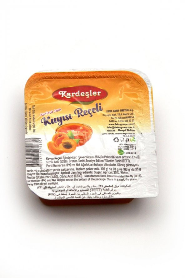 Kayısı Reçeli Piknik Kahvaltılık 20 G x 112 Adet - 2