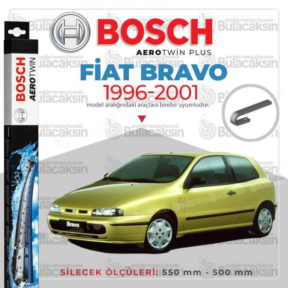 Bosch Aerotwin Muz Silecek Takımı Fiat Bravo 1996-2001 ile uyumlu ürün görseli