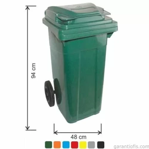 Garanti Metal 7087 Plastik Çöp Konteyneri (120 Litre) ürün görseli 1