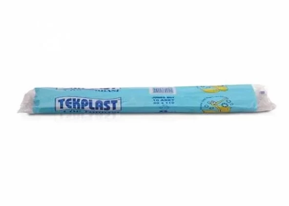 Tekplast Jumbo Boy Kalın Çöp Torbası 80x110cm (10 lu Paket) ürün görseli 1