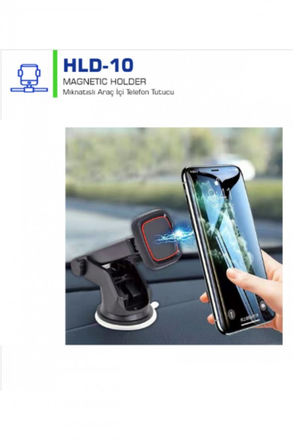 Uzatılabilir Mıknatıslı Araç Içi Telefon Tutucu  Magnetic Car Holder  Hld10