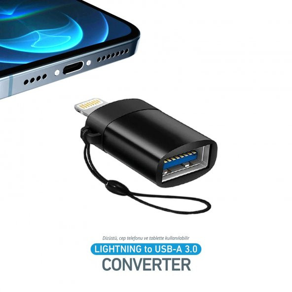 iPhone iPad USB Dönüştürücü Otg Adaptör Apple Lightning - USB 3.0 Aktarıcı
