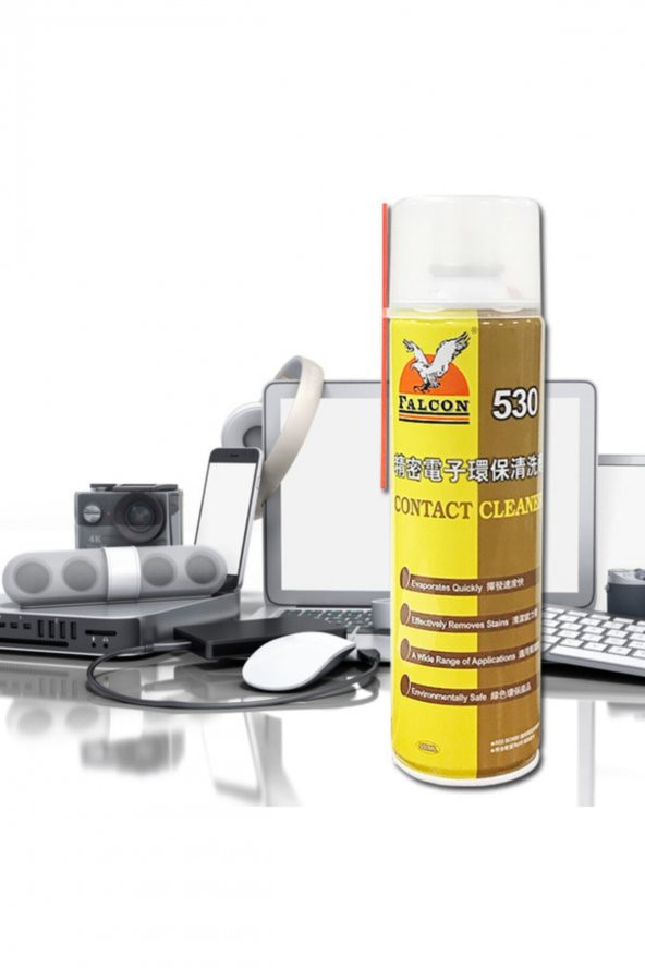 Falcon 530 Yağsız Kontak Temizleyici Spreyi 550ml - 3
