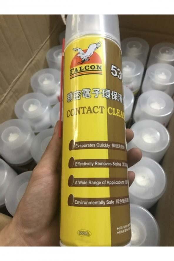 530 Yağsız Kontak Sprey Büyük Boy Pipet Başlığı Yanında Elektronik Temizleme Sprey 550 ml - 3