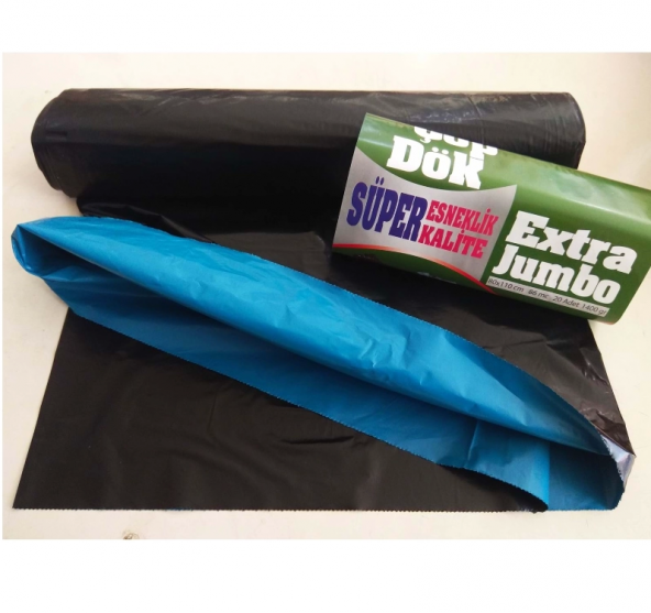 EXTRA KALIN DÖK JUMBO ÇÖP TORBASI 80X110 CM 20 Lİ