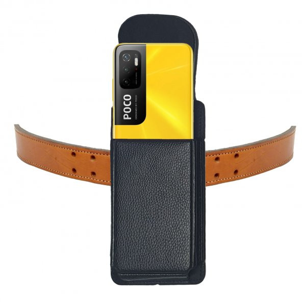 Poco M2 - M2 PRO - M3- M3 PRO - M4 PRO - M5 Kılıfı Kemere Takılan Bel Kemer Kapaklı Kılıf ürün görseli