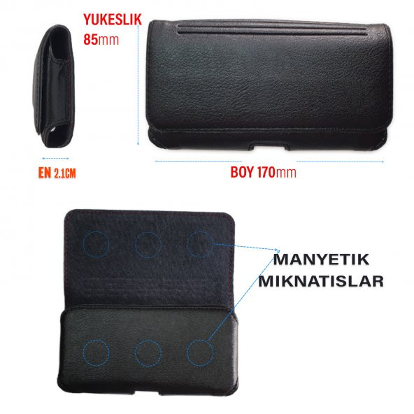 Poco M2 - M2 PRO - M3- M3 PRO - M4 PRO - M5 Kılıfı Kemere Takılan Bel Kemer Kapaklı Kılıf - Resim 3