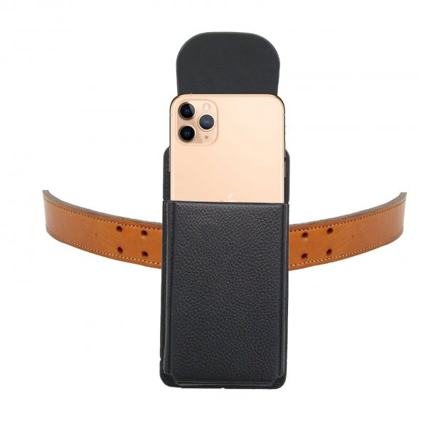 iPhone 11 Pro Bel Kemer Kılıfı  Kemere Takılan Kılıf iPhone 11 Pro Kapaklı Kılıf ürün görseli