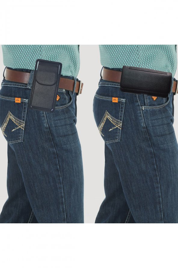 iPhone X - XS Bel Kemer Kılıfı  Kemere Takılan Kılıf iPhone XS - X Kapaklı Kılıf - Resim 3