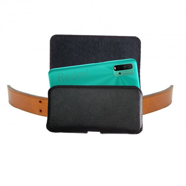 Xiaomi Redmi 9T - Redmi 9i Sport - Redmi 10 Kemer Kılıfı Bel Kapaklı Kemere Takılan Kılıf ürün görseli