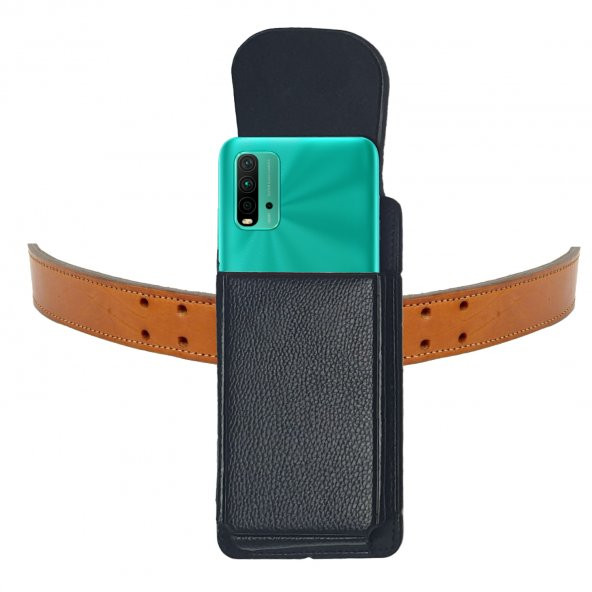 Xiaomi Redmi 9T - Redmi 9i Sport - Redmi 10 Kemer Kılıfı Bel Kapaklı Kemere Takılan Kılıf ürün görseli