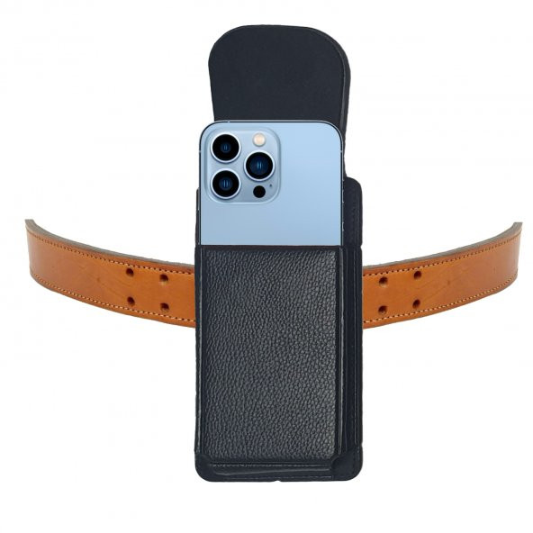 iPhone 12 Pro Max  13 Pro Max  14 Pro Max  14 Plus Kemer Kılıfı Bel Telefon Kapaklı Kılıf 17cm ürün görseli