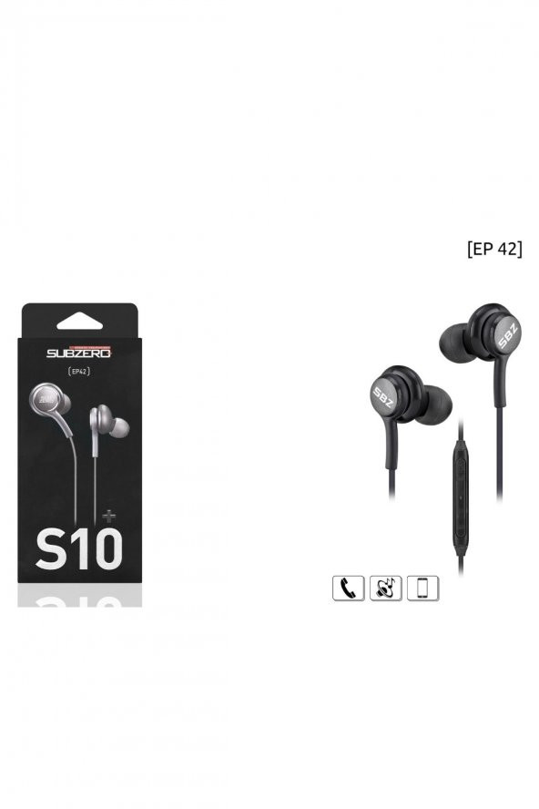 Mikrofonlu - Ses Aç Kapa - Yanıtla - Kablolu Kulak Içi Kulaklık AKG Tipi Ep42  S10 - 3