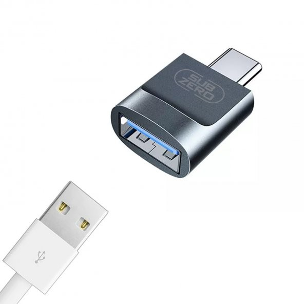 Type-C Dönüştürcü TYPE C USB OTG Çevirici USB 3.0 Hızlı Transfer  Metal