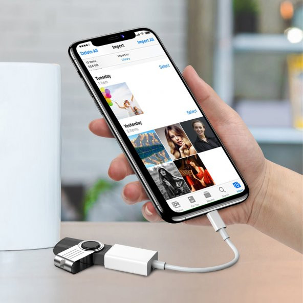 Apple iPhone USB Dönüştürücü OTG Adaptör iPhone  iPad Lightning To USB 3.0 Aktarıcı - 3