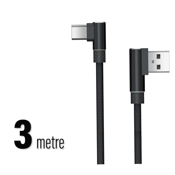 Uzun Type-c Hızlı Usb Şarj Data Kablosu 3 Metre - 6