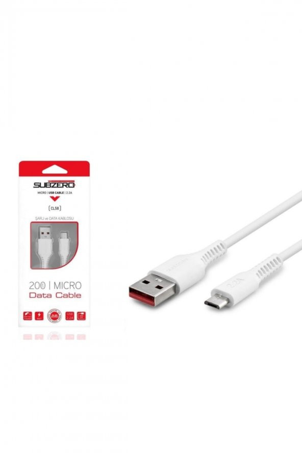 Micro Usb Şarj Ve Data Kablo  Hızlı 2.2a - 2m - Cl58