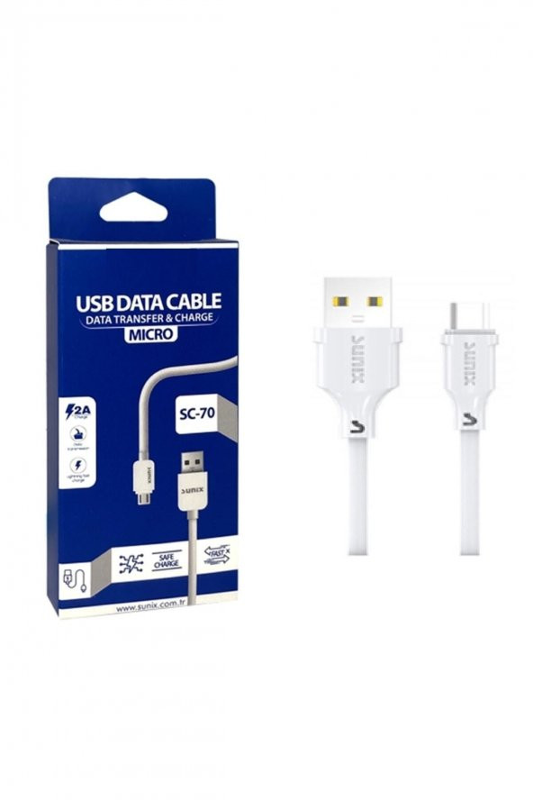 Mikro Usb Data Ve Şarj Kablosu - 2a - Sc70