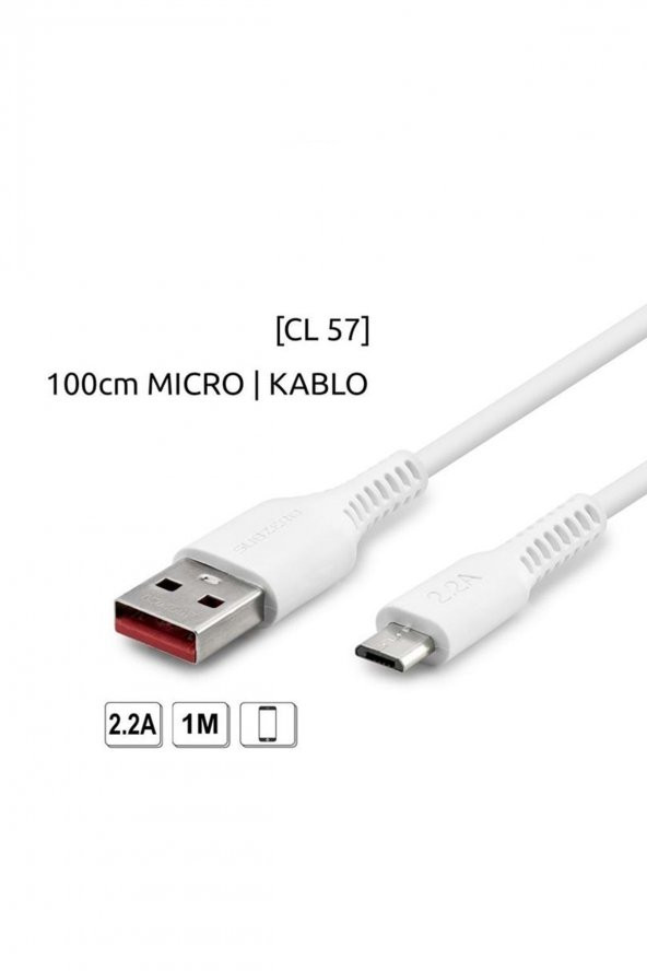 Usb Şarj Kablosu 100cm Subzero CL57 - 2