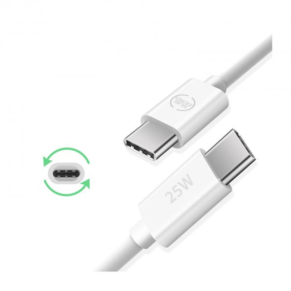25W Type-C Hızlı Kablo Samsung F22 F62 Uyumlu Şarj Kablosu - 2