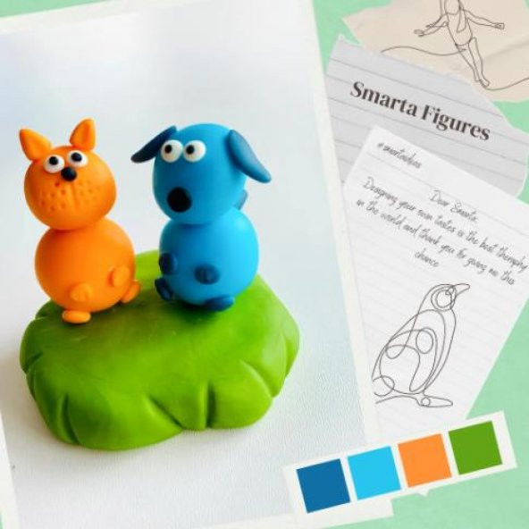 SMARTA KIDS HAVAYLA KURUYAN MODELLEME HAMURU SİYAH 70GR - 2