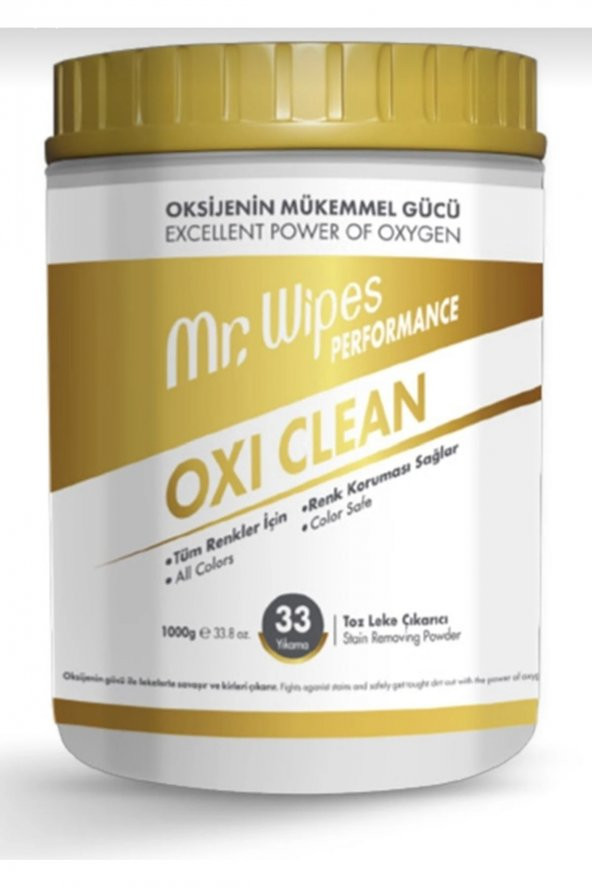 Mr. Wıpes Performans Oxı Clean Leke Cıkarıcı 1000 G