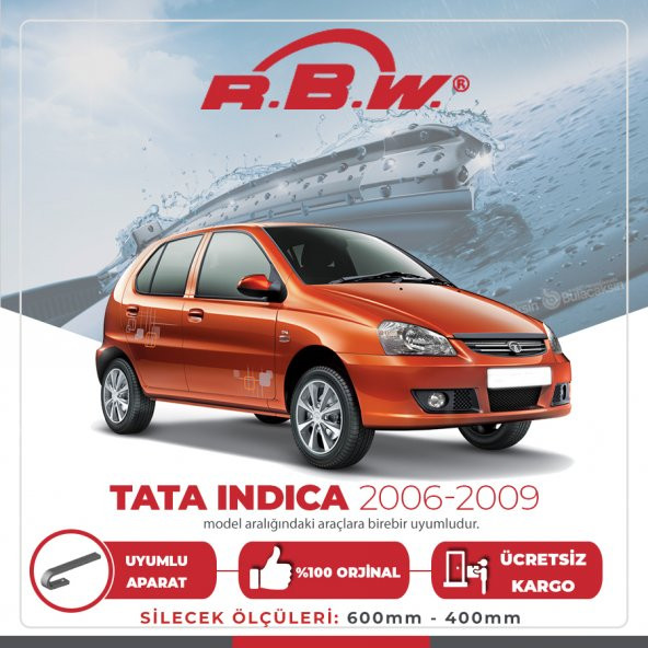 RBW Tata İndica 2006-2009 Ön Muz Silecek Takımı