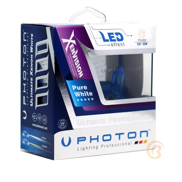 Photon Diamond Vision 12V Beyaz Ampul H1 H3 H4 Hb3 Hb4 H7 H11 H15