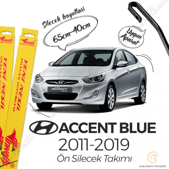 Hyundai Accent Blue Muz Silecek Takımı (2011 - 2019) İnwells